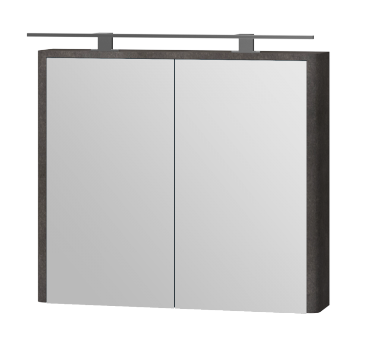 

Зеркальный шкаф JUVENTA Livorno LvrMC-80 структурный камень