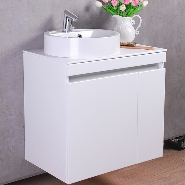 

Тумба Fancy Marble Sheldon подвесная белая с умывальником Renata 70 см