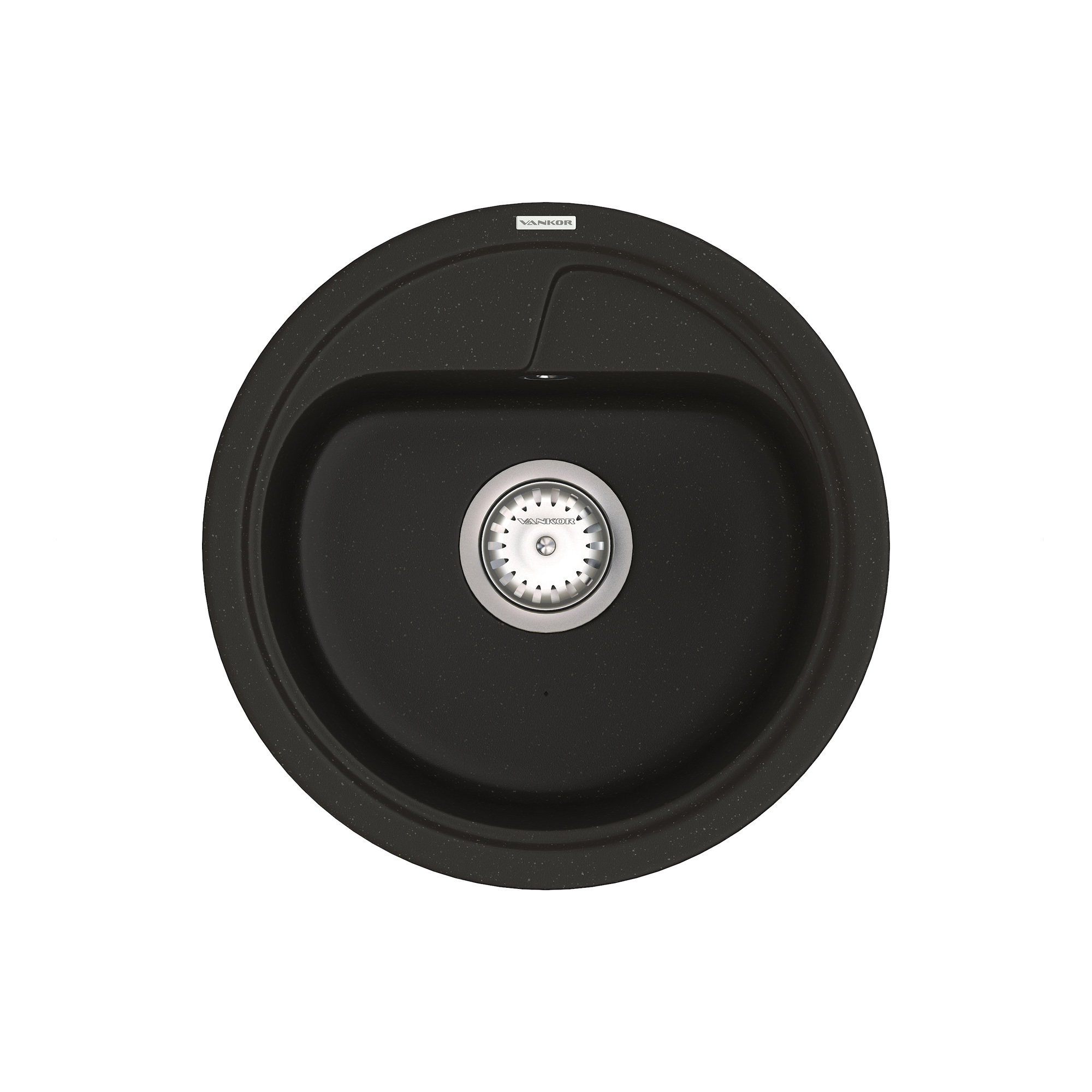 

Кухонная мойка VANKOR Polo PMR 01.44 Black + сифон VANKOR
