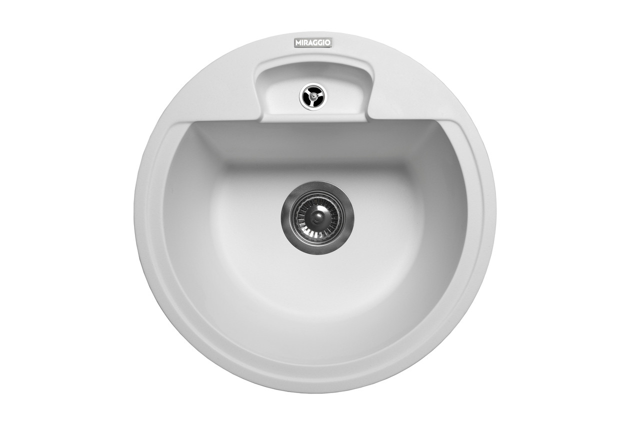 

Кухонная мойка гранитная MIRAGGIO VALENCIA white