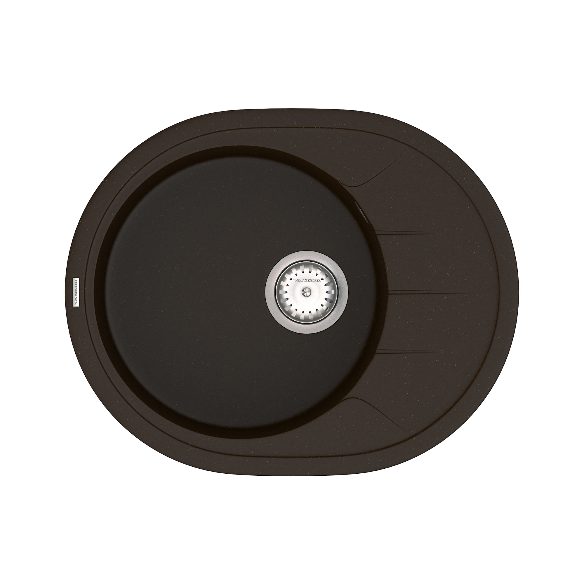 

Кухонная мойка VANKOR Sity SMO 02.61 Chocolate + сифон VANKOR