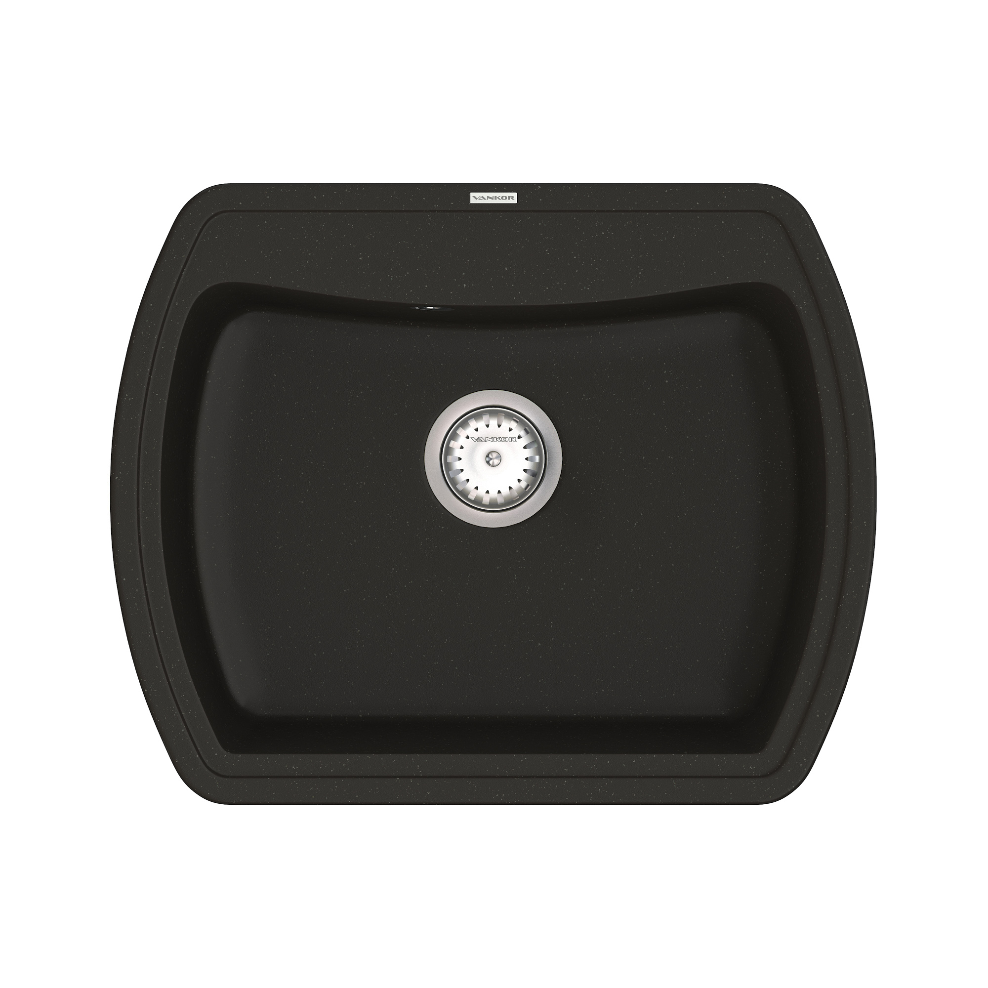 

Кухонная мойка VANKOR Norton NMP 01.63 Black + сифон VANKOR