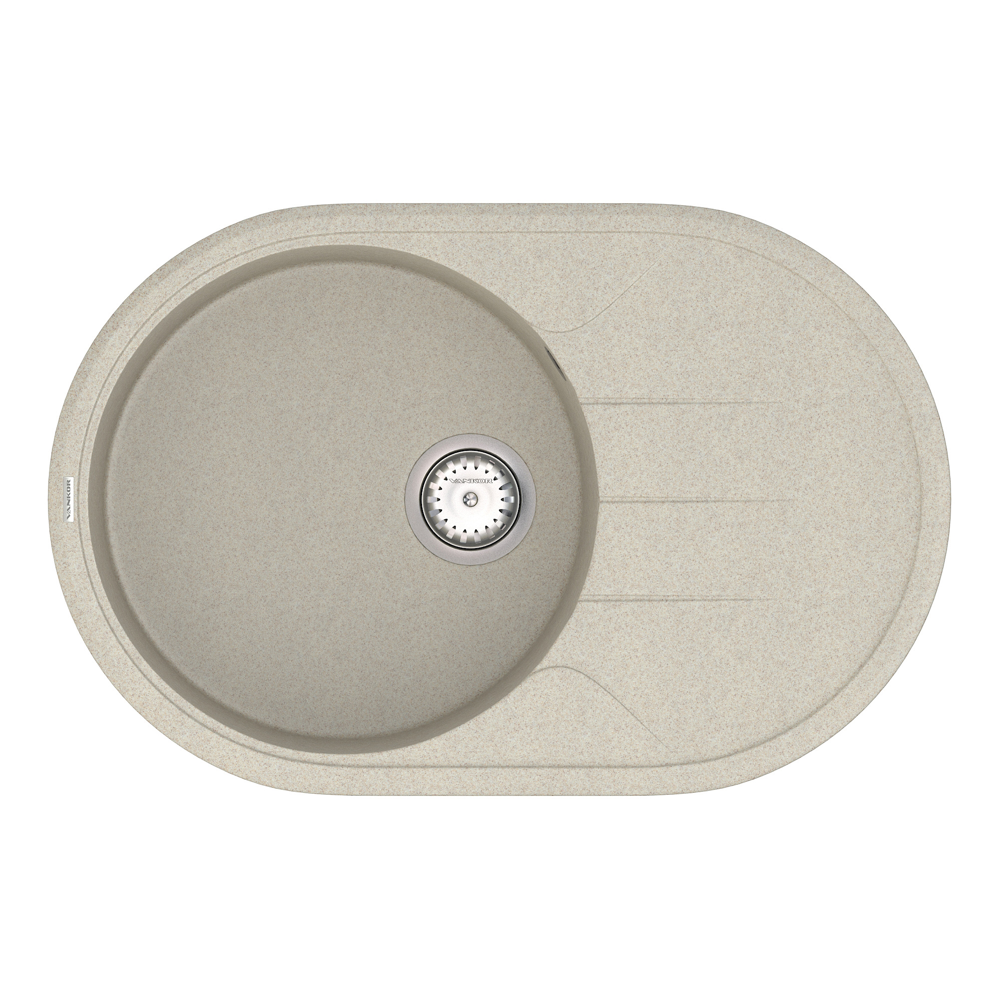 

Кухонная мойка VANKOR Sity SMO 02.78 Terra + сифон VANKOR