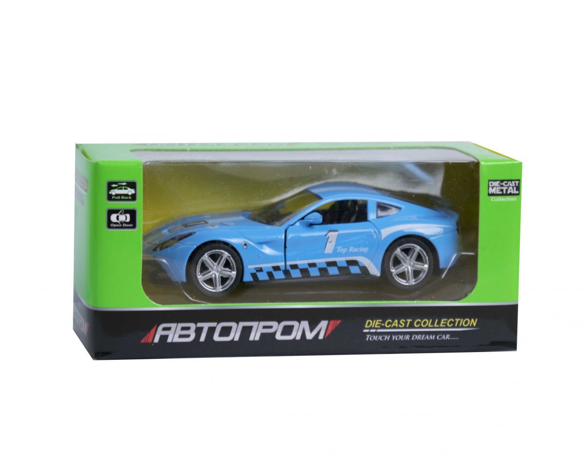 

Машинка инерционная "Chevrolet Corvette Stingray" металлическая из серии "Автопром" (голубая) (7741)