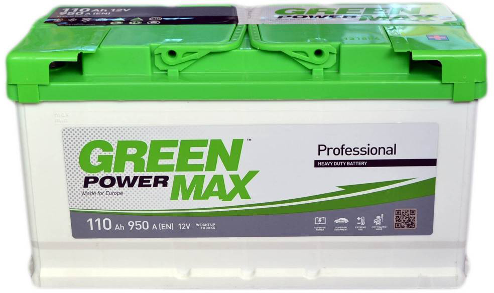 Акція на Автомобильный аккумулятор Green Power MAX 110 Ah (-/+) Euro (950EN) (22370) від Rozetka UA