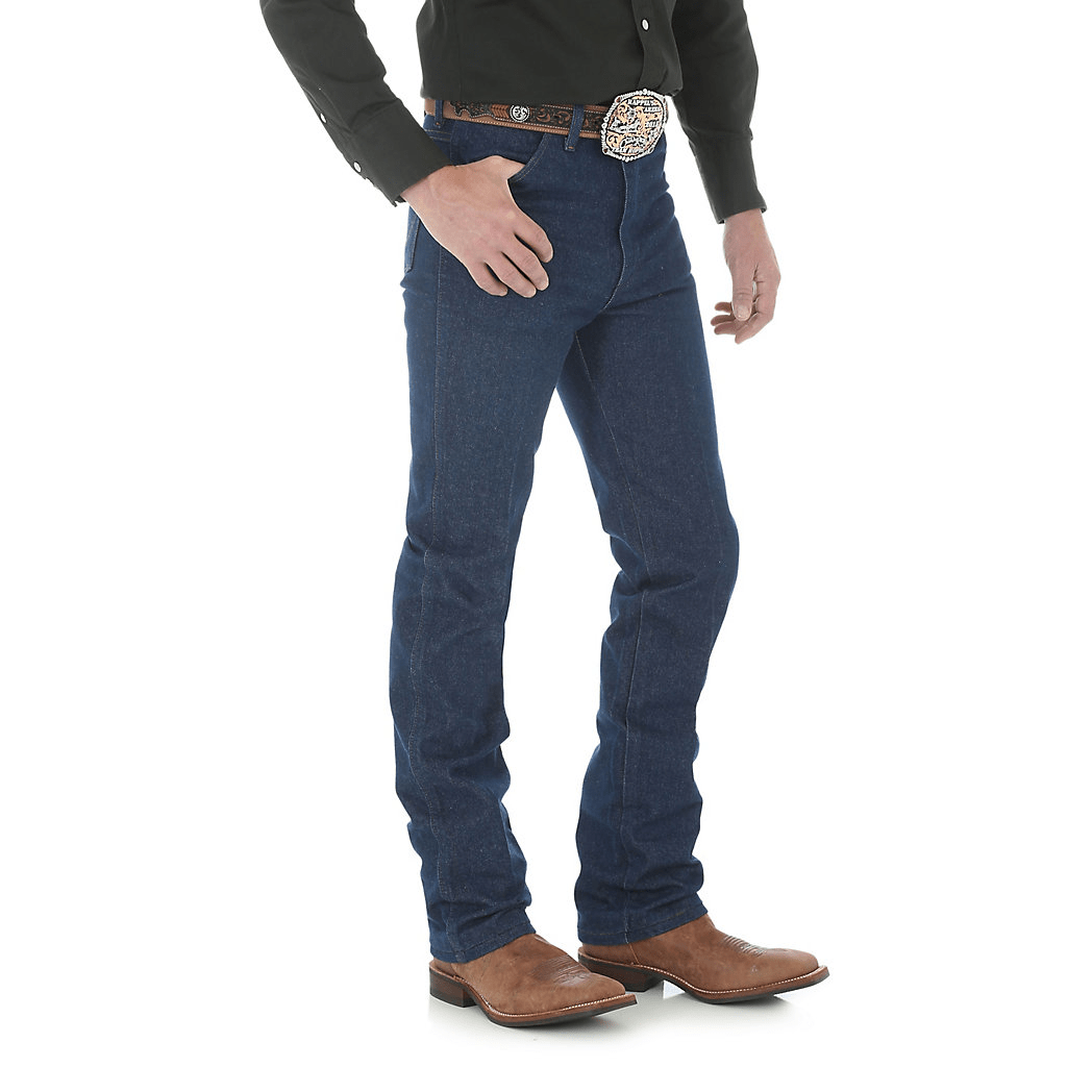 

Узкие мужские джинсы Wrangler из нестиранного денима – Rigid W31 L32 Темно-синие