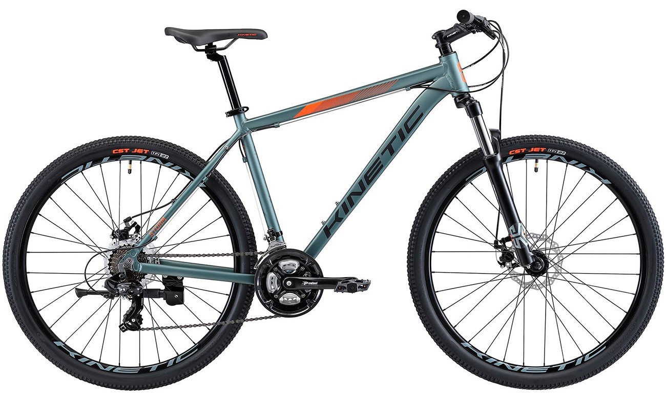 

Велосипед Kinetic Storm серо-оранжевый 27,5" размер М 2021