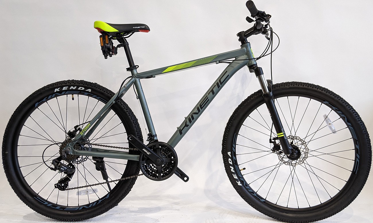 

Велосипед Kinetic Storm серо-зеленый 27,5" размер М 2021