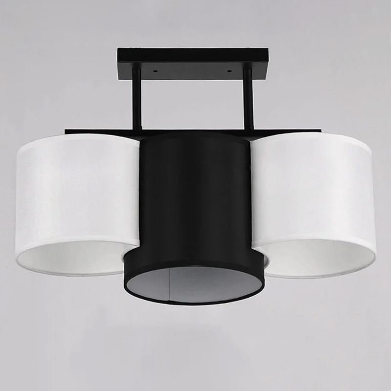 

Люстра стельова Light House NM-14308/3 BK WT чорна