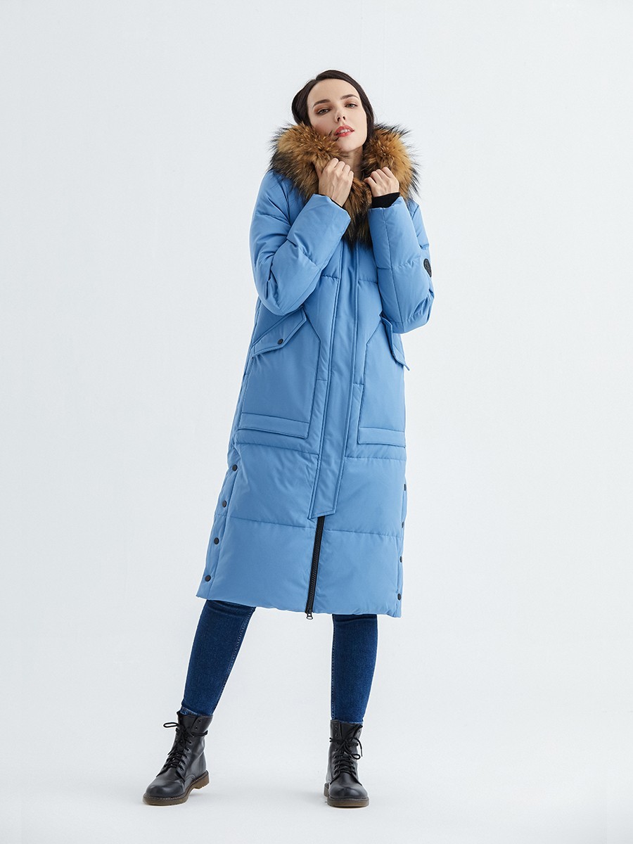 

Пуховик Snowimage парка с накладными карманами с мехом натуральный енот SICB-A1013  голубой, Пуховик Snowimage парка с накладными карманами с мехом натуральный енот SICB-A1013 2XL голубой