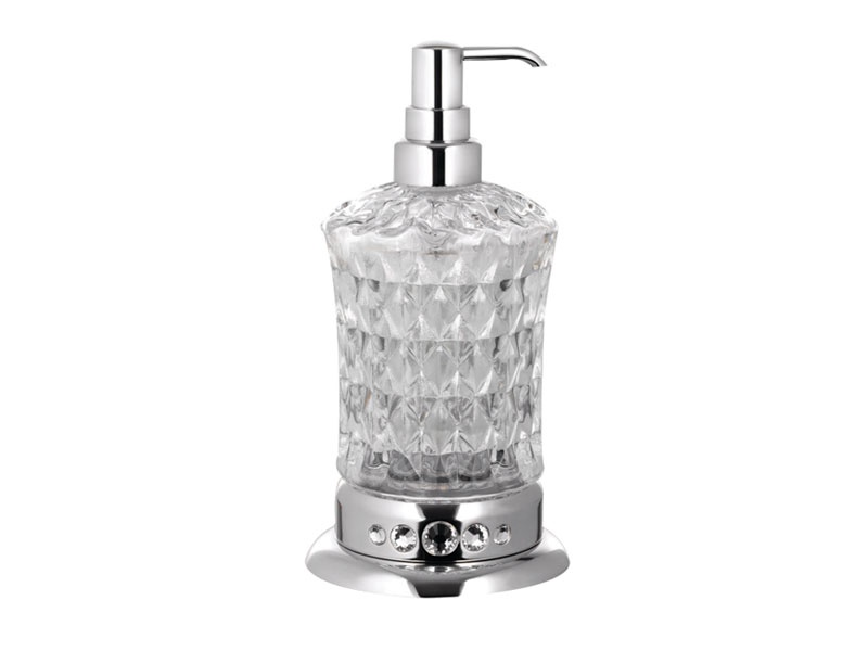 

Дозатор мыла Kugu Swan Freestand 330C, хром+стекло(330C)