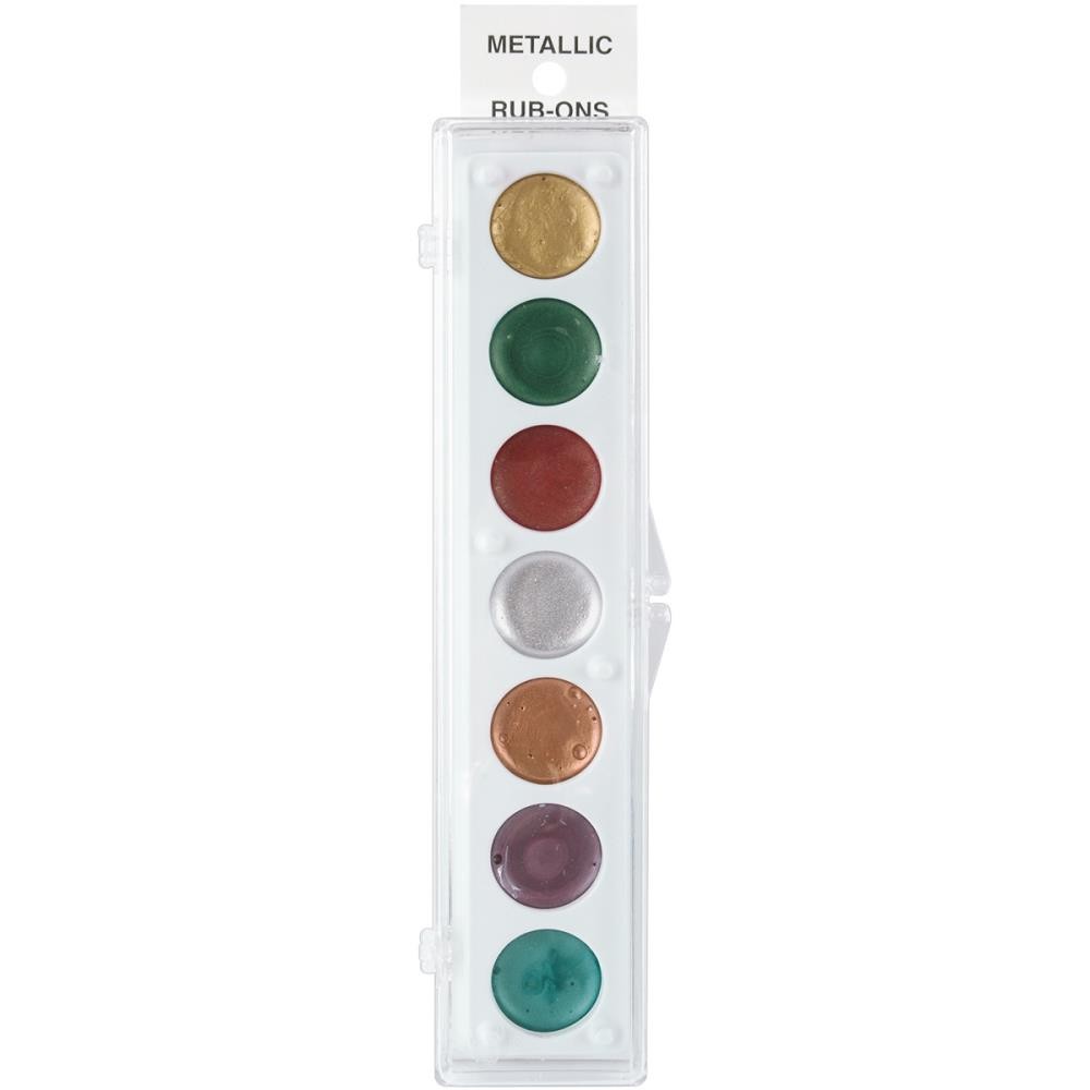 

Краски Metallic Craf-T-Products Rub-On Paint Palette 7 Colors Kit #1