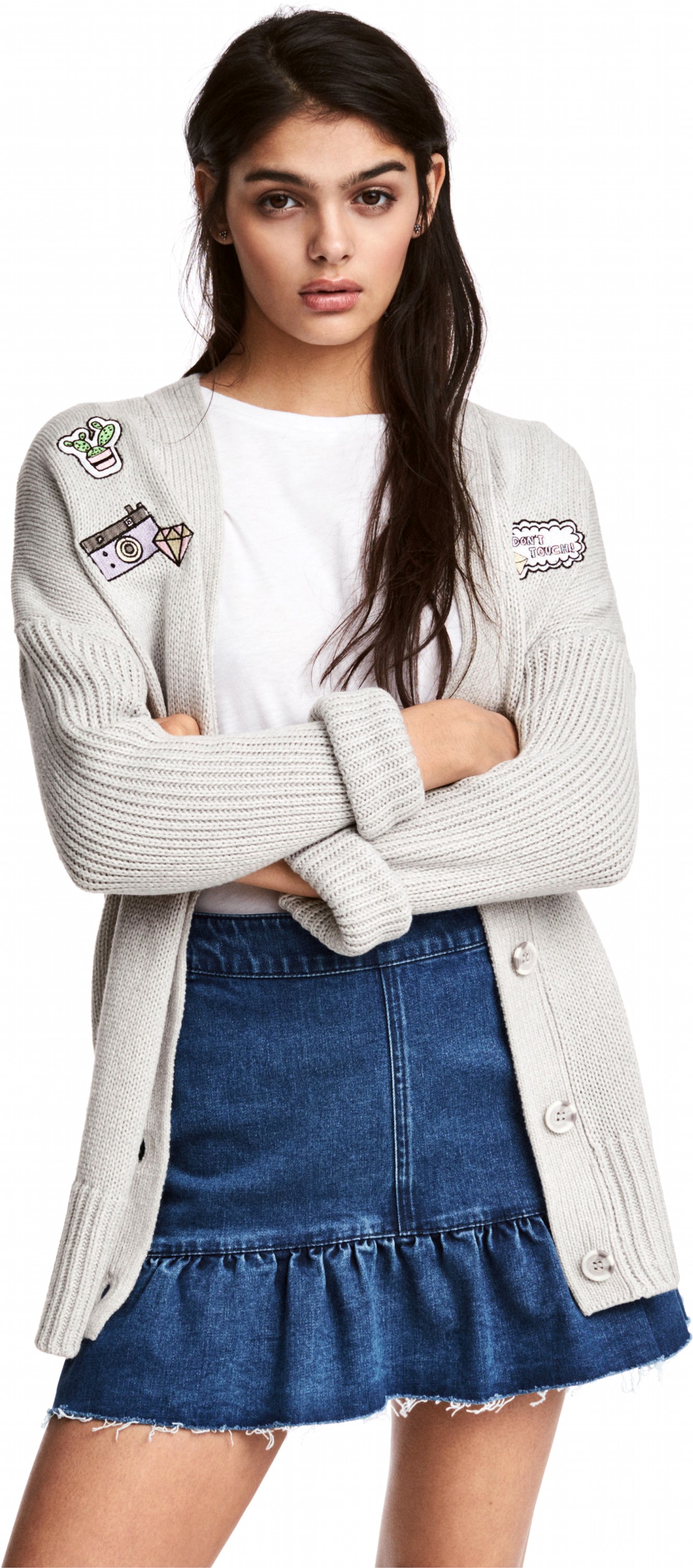 

Кардиган H&M 74953325 L Светло-серый