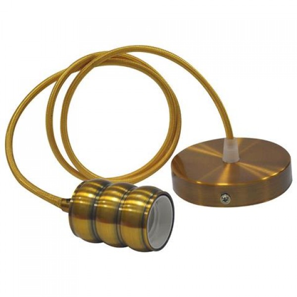 

Светильник подвесной Horoz Electric GAUSS Е27 золотой цвет (021-009-0001)