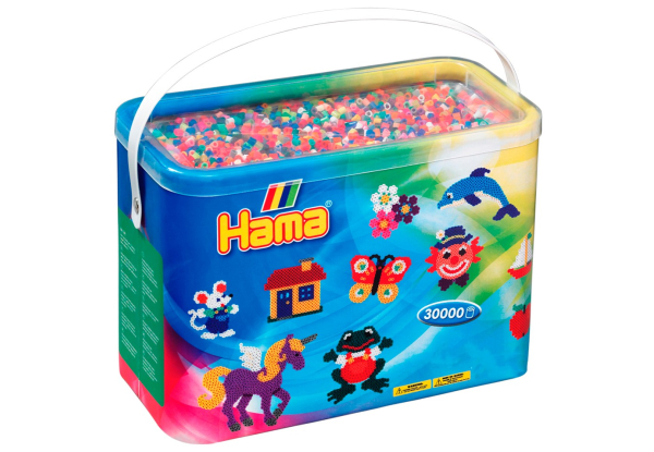 

Термомозаика Hama Набор цветных бусин Midi 5+ (22 цвета 30 000 шт)