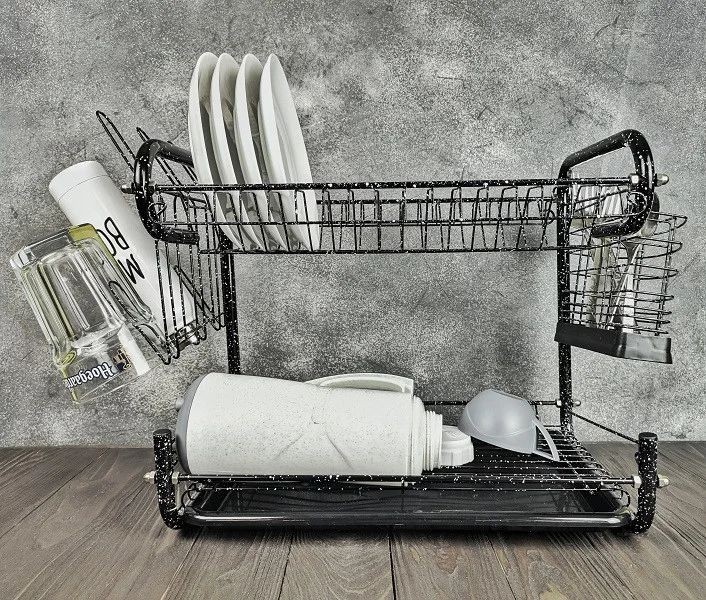 

Сушилка из нержавеющей стали для посуды настольная Edenberg Черный (EB-2108MB)