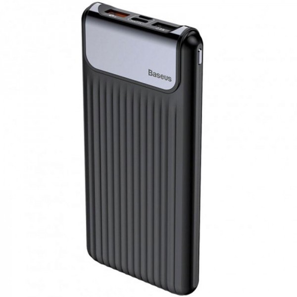 

Дополнительная батарея Baseus Thin QC3.0 M+T Dual input Digital LCD Black (PPYZ-C01)