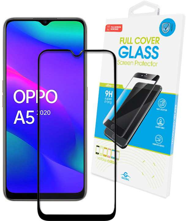 

Защитное стекло Global Full Glue для Oppo A5 2020 Black