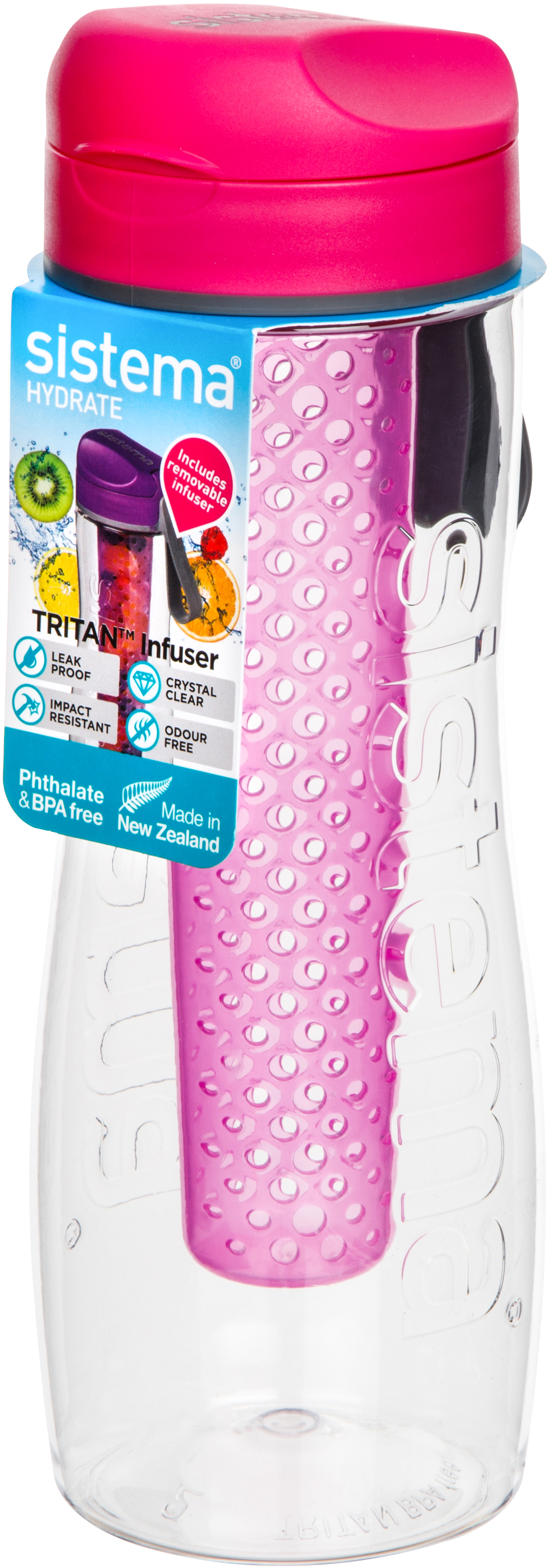 

Бутылка для воды Sistema Hydrate с диффузором Pink 800 мл (660-5 pink)