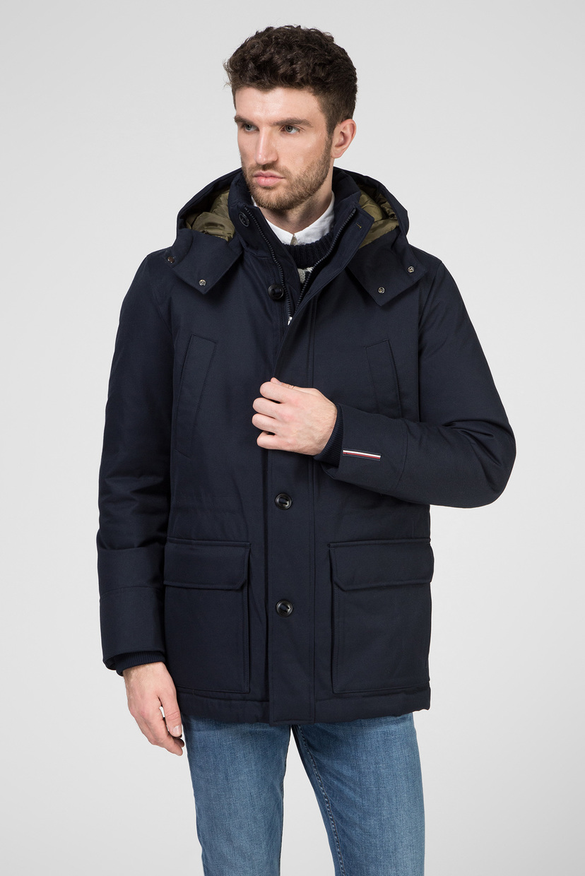

Мужская темно-синяя парка COTTON BLEND ECO DOWN Tommy Hilfiger 54 TT0TT05765