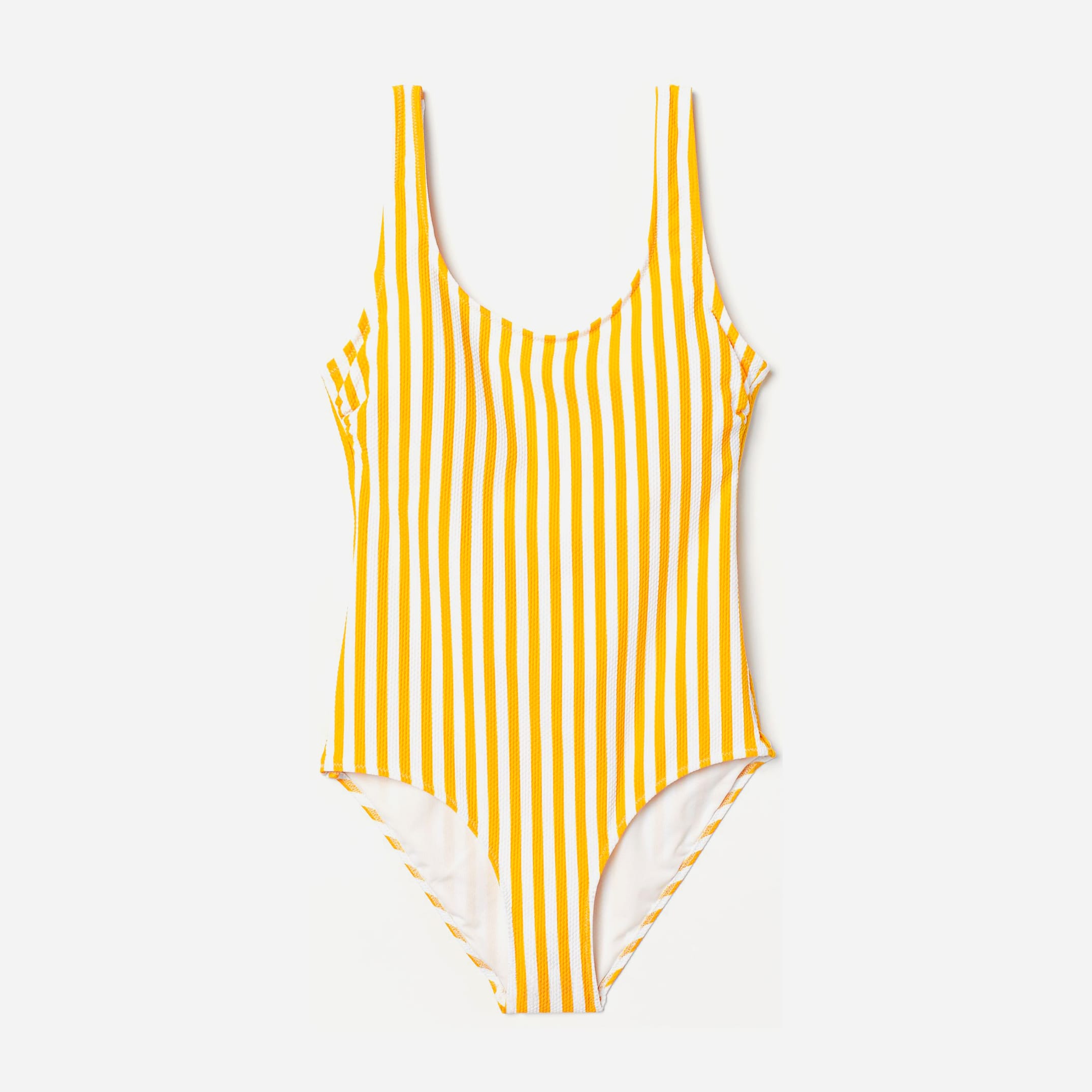 

Слитный купальник женский H&M 1105-5596339 32 Бело-желтый/Полоска