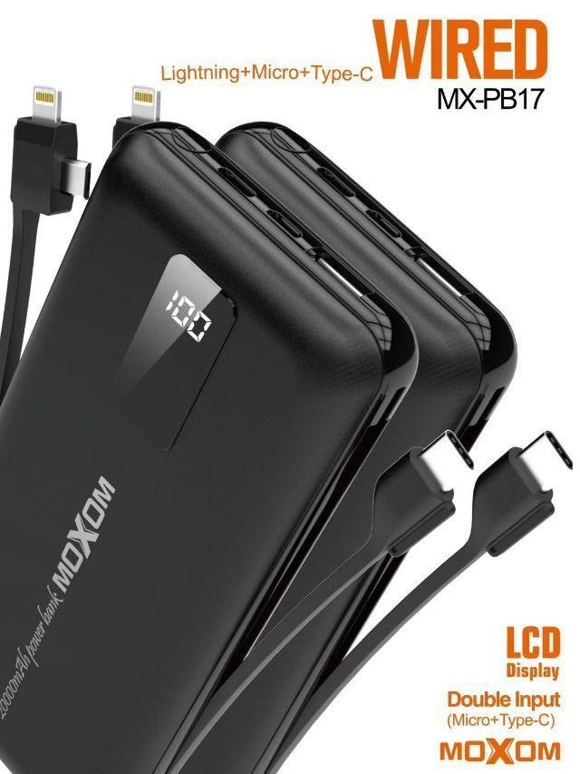 

PowerBank MOXOM MX-PB17 Черный