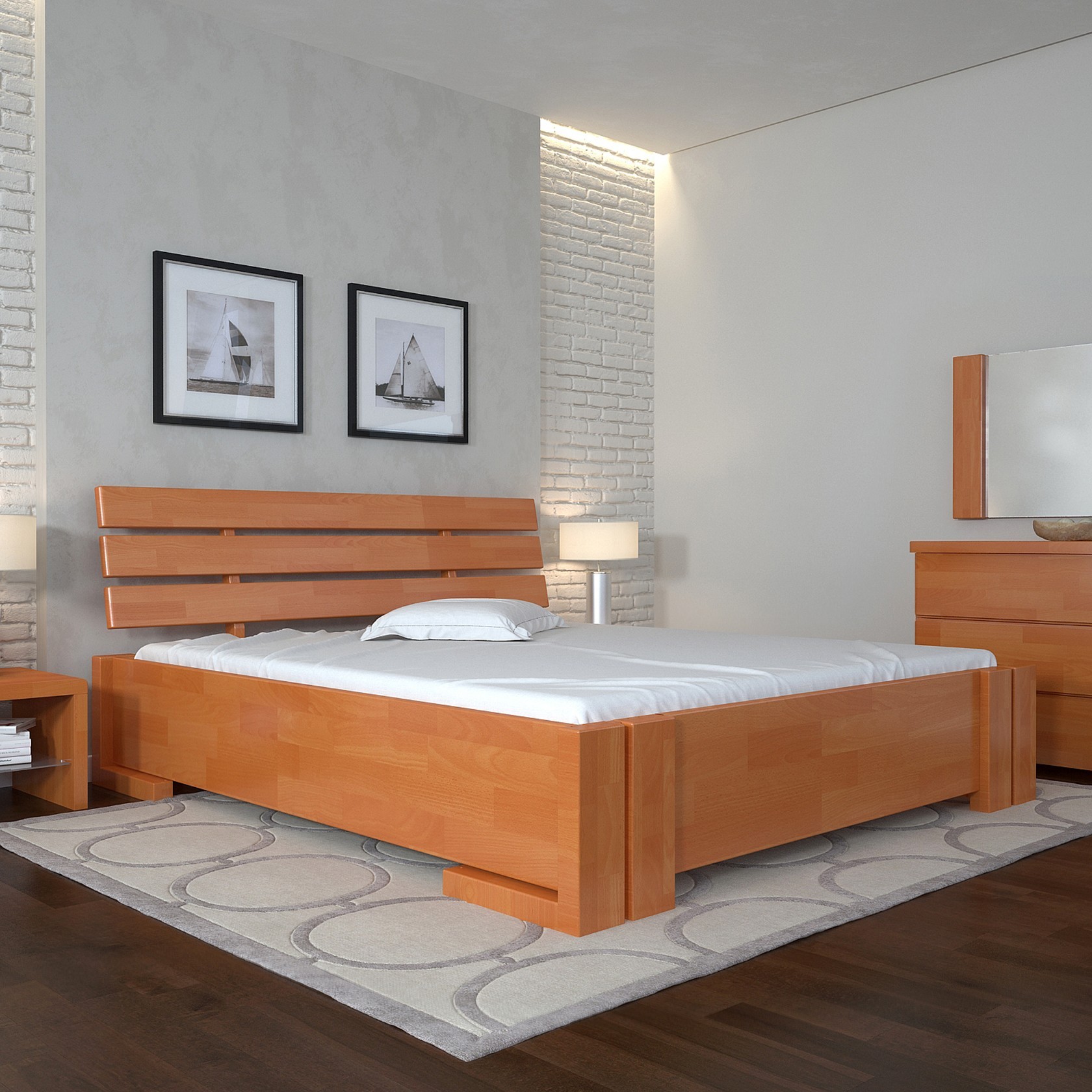 

Кровать Домино (Arbor Drev) Ольха 140х200 см 71116_08