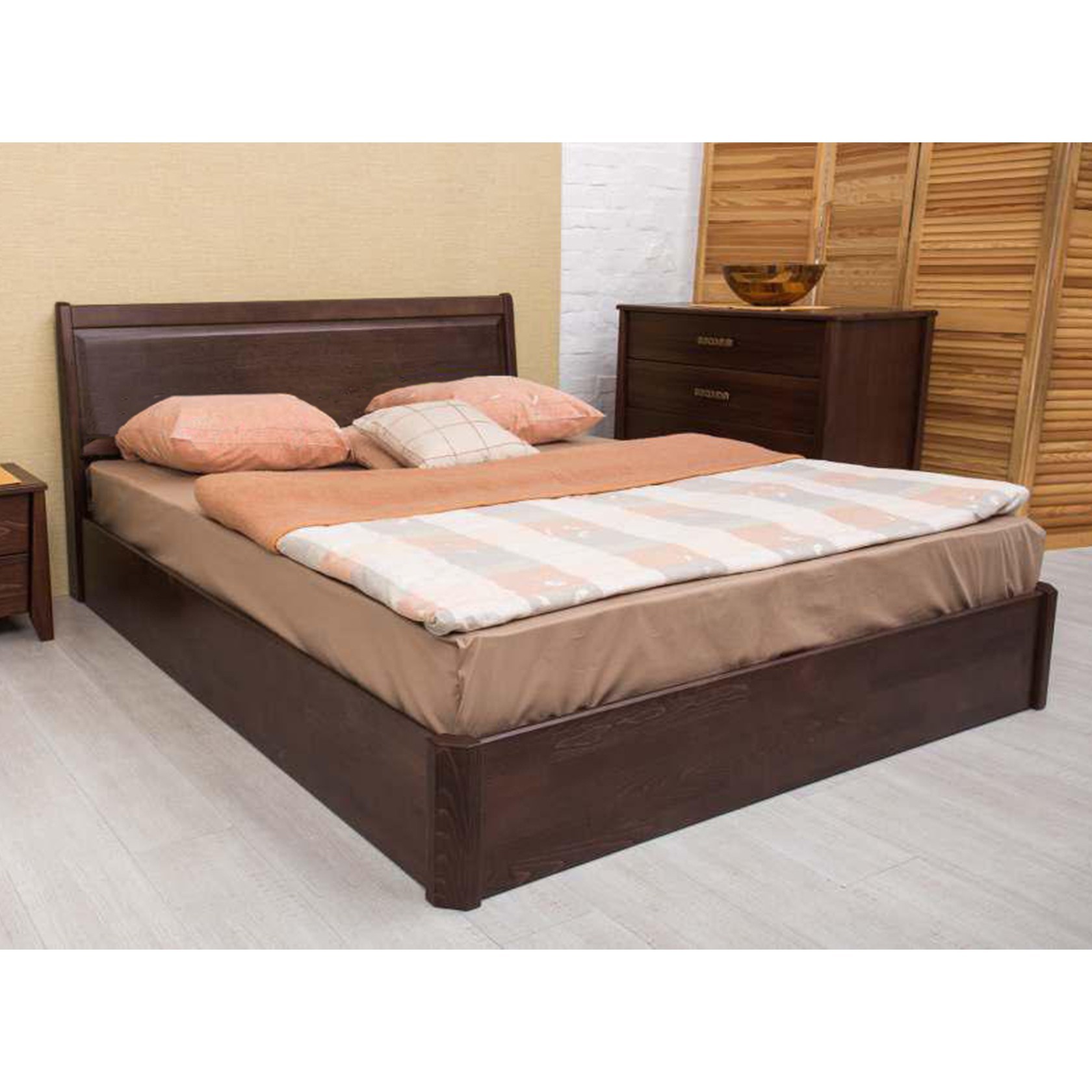 

Кровать Сити с филенкой и механизмом (Олимп) Венге 140х200 см 121120_02