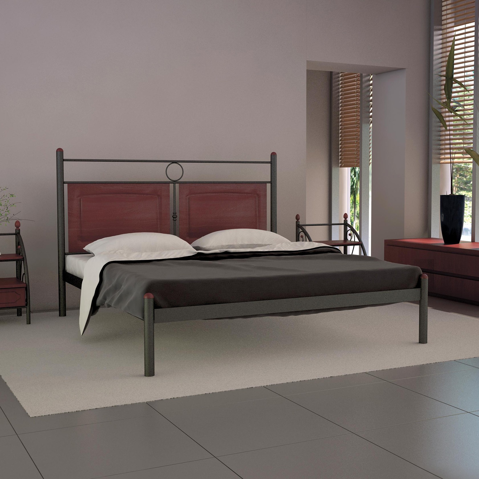 

Кровать Николь (Металл-дизайн) Графитовая 140х200 см 311157_04