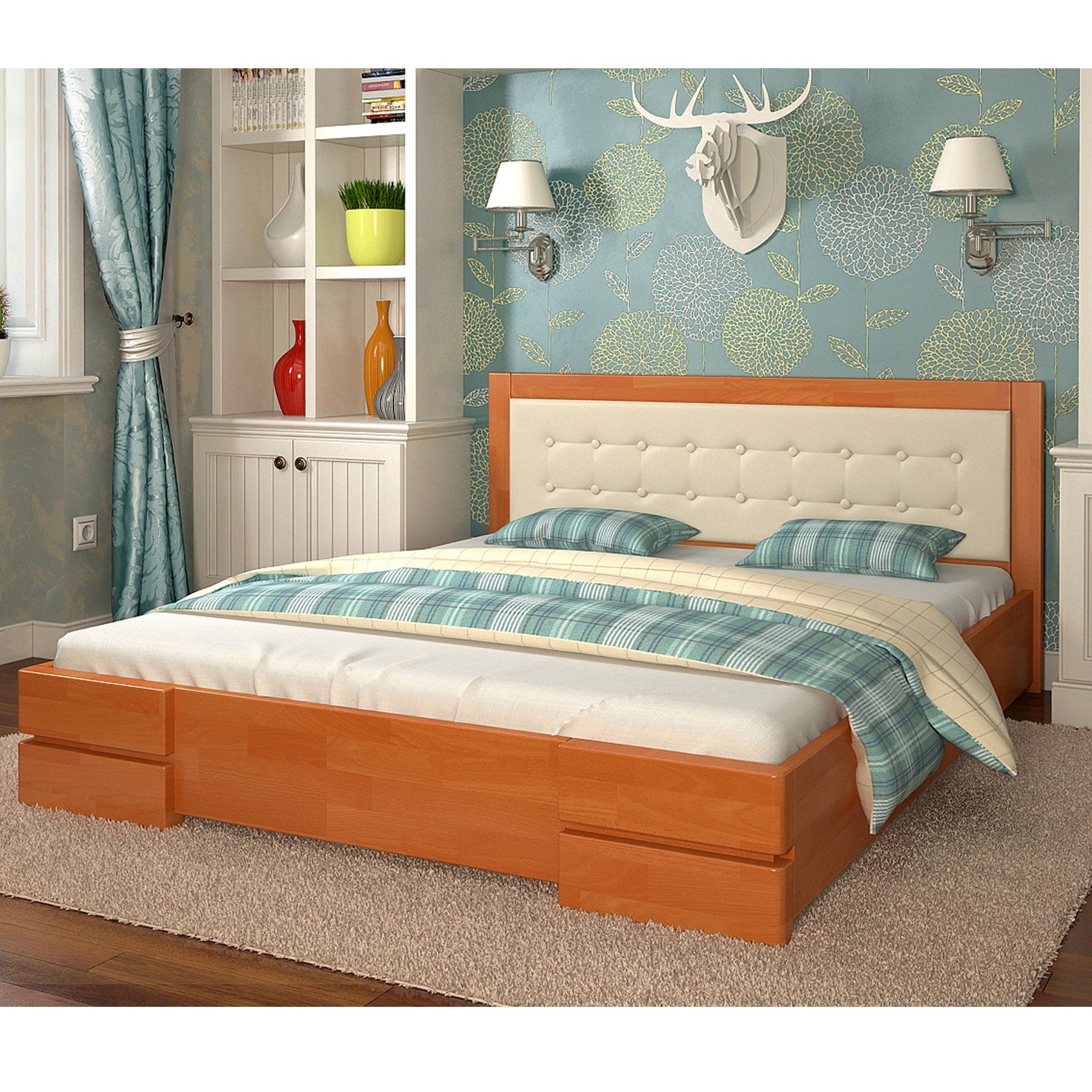 

Кровать Регина (Arbor Drev) Ольха 140х200 см 71105_06