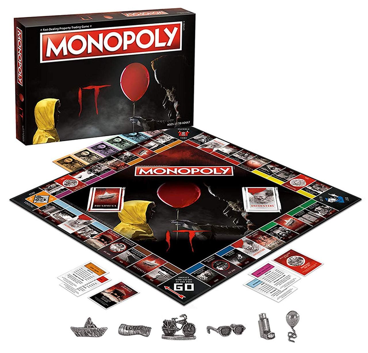 

Настольная Игра Монополия фильм ОНО 2017 г по роману Стивена Кинга IT Monopoly Game мonopoly IT