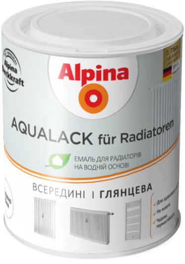 

Эмаль Alpina на водной основе для радиаторов 0.75 л (IG6859)