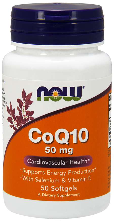 

Коэнзимы Q10 NOW Foods CoQ10 50 мг + VIT E - 50 софт гель