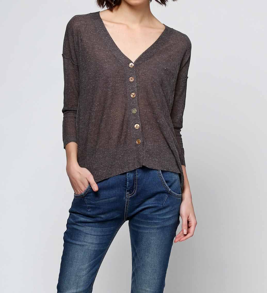 

Кардиган And Less 5217203-DARK-GREY-MEL S серый