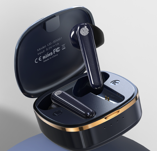 

Беспроводные наушники с микрофоном bluetooth наушники в кейсе USAMS Bluetooth SD Series US-SD001 Черный
