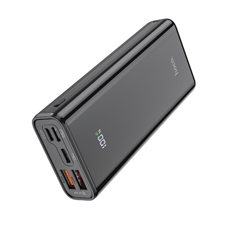 

PowerBank с быстрой зарядкой HOCO J45 Pro Graceful 10000mAh |2USB / 2Type-C / 1Lightning PD/QC 20W 3A| Черный