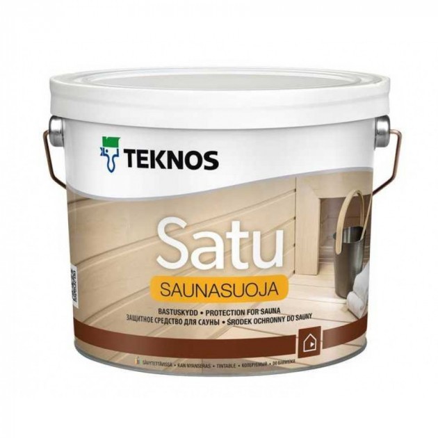 

Масло для стен в саунах Teknos SATU SAUNASUOJA ( Текнос САТУ Саунасуойя ) 9 л