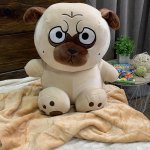 

Игрушка - плед подушка - Мопс