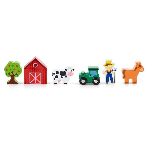 

Набор для ж/д Viga Toys "Ферма" дерево (1150812)
