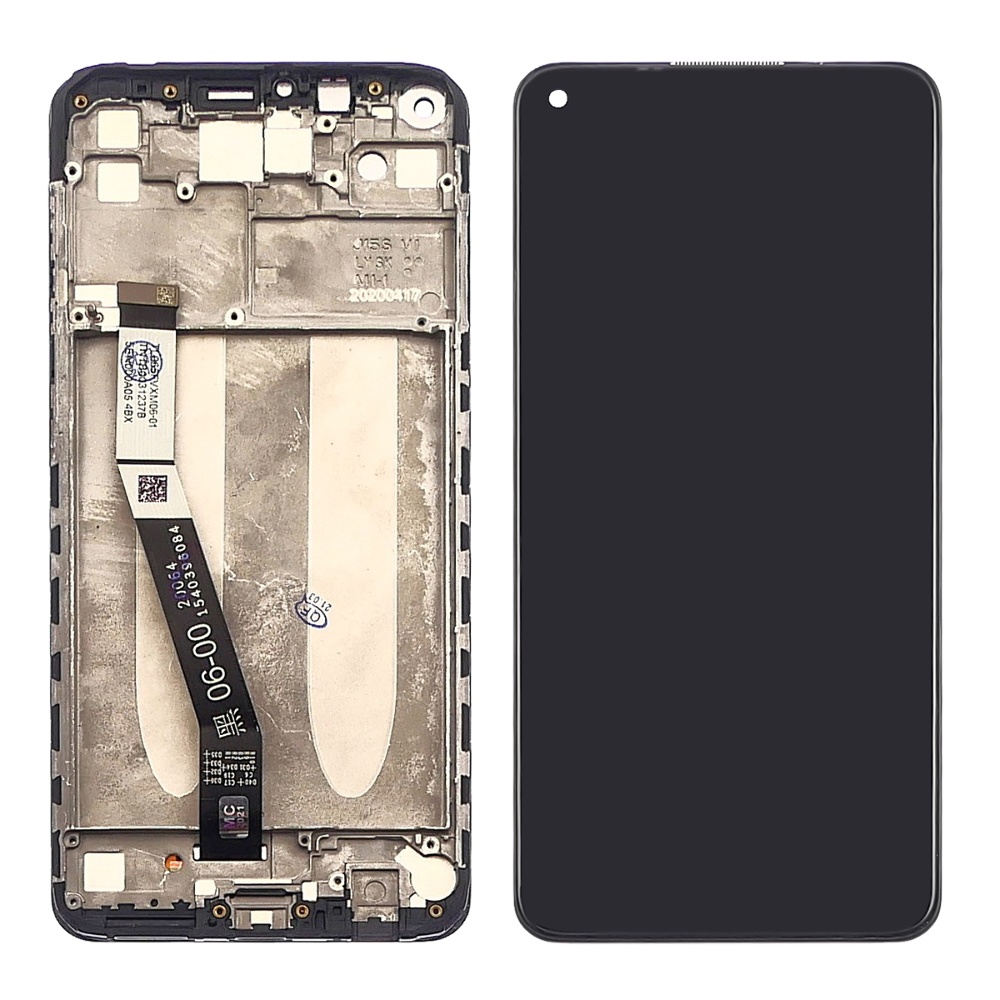 

Дисплей для Xiaomi Redmi Note 9 с чёрным тачскрином и корпусной рамкой