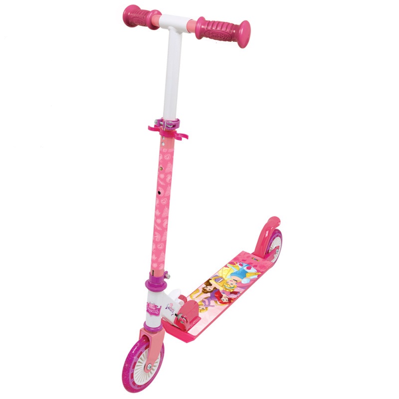 

Самокат Smoby Toys Принцессы Дисней Розовый/Белый складной с регулировкой высоты и ножным тормозом