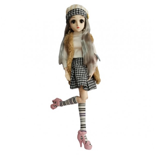 

Кукла шарнирная FG BJD 1/4 Алиса c одеждой, расческой и звуковыми эффектами 45 см
