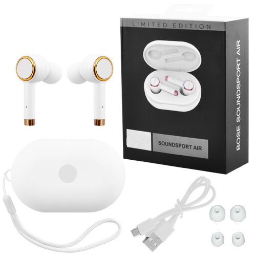 

Беспроводные наушники Wireless Sound Sport с кейсом белые 7695