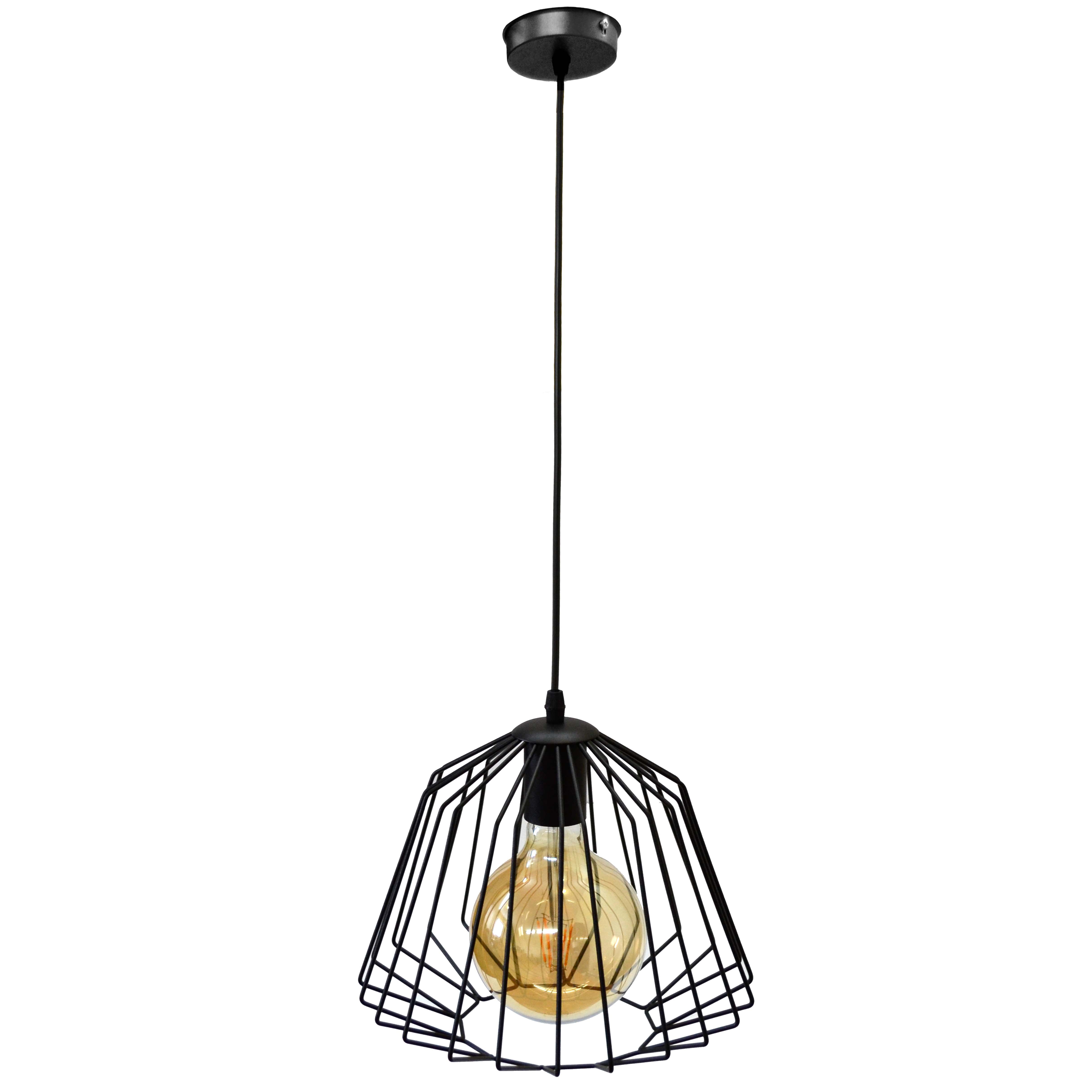 

Светильник потолочный подвесной 100lamp Loft Е-27, планка, металл, черный (NL 2724)