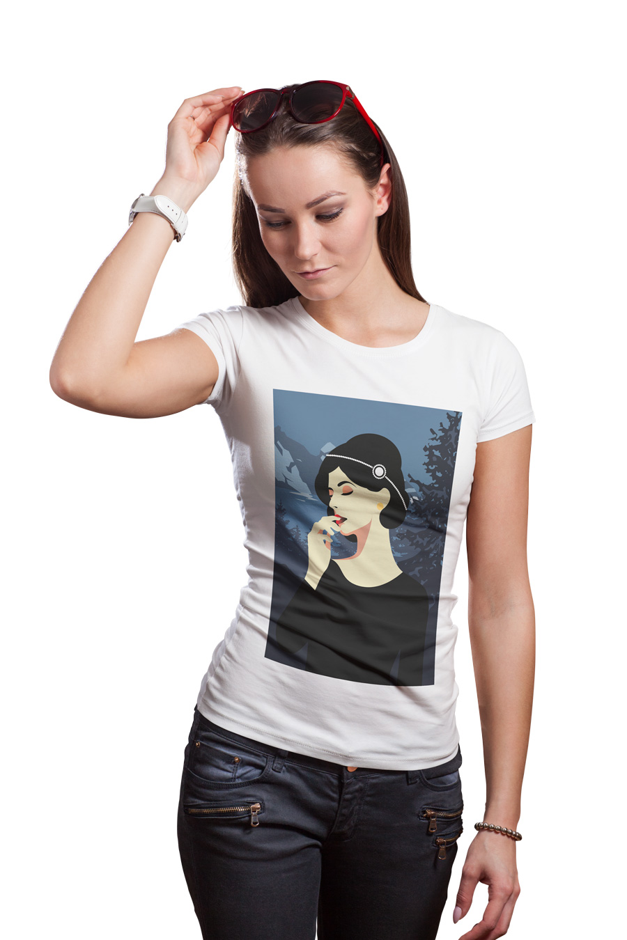 

Футболка OWEARс Винтажным принтом 2599-W-WH XXL Белый