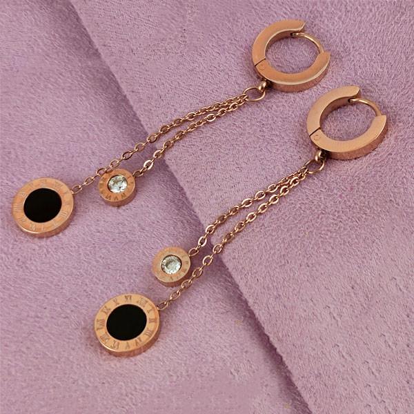 

Серьги подвески STAINLESS STEEL медицинская сталь позолота А/В 10-0010