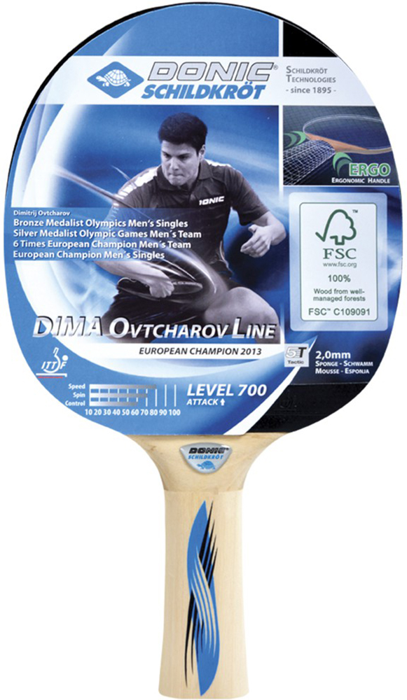 

Ракетка для настольного тенниса Donic Ovtcharov Level 700 (734408)
