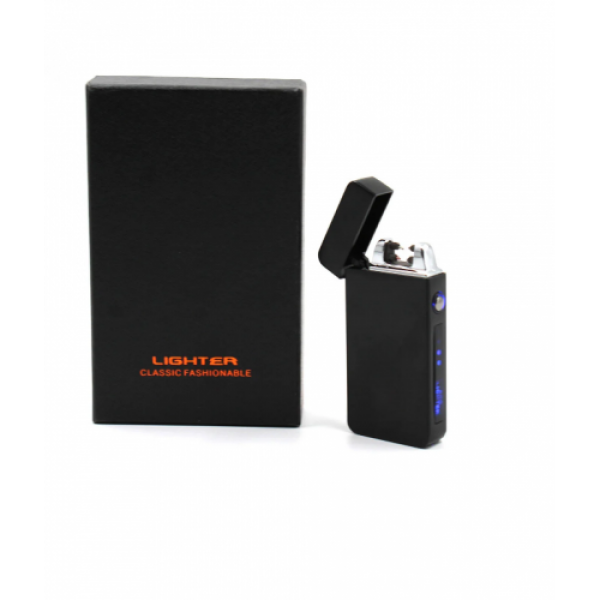 

Электроимпульсная зажигалка ZGP 19 (дуговая usb зажигалка), Чёрная
