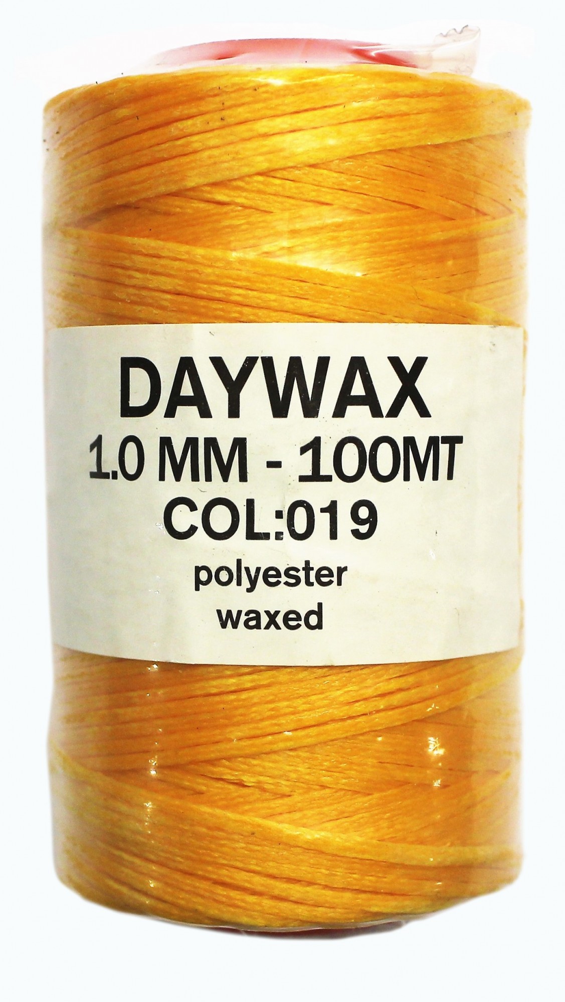 

Нитка вощеная Daywax 1мм 100м Тепло желтый 019