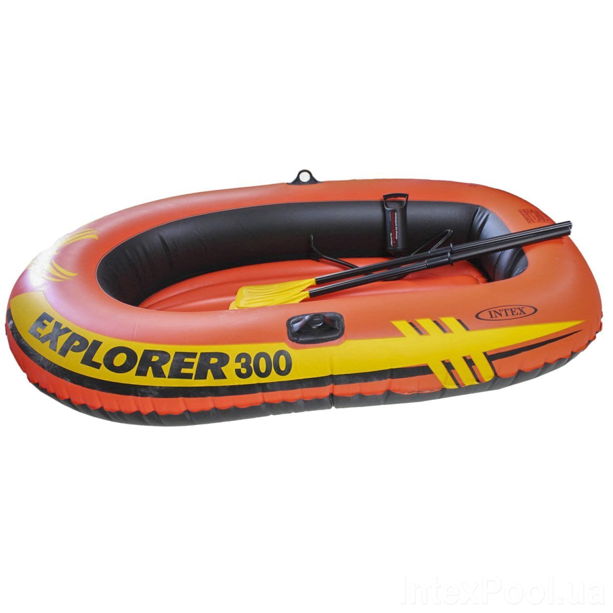 

Двухместная надувная лодка Intex Explorer 300 Set 211х117х41см + пластиковые весла и ручной насос Оригинал (int-58332)